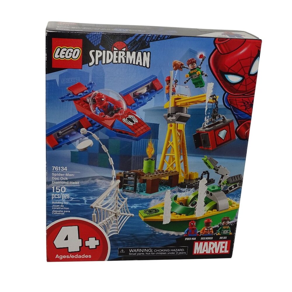 Lego Marvel Spider-Man Doc Ock Diamond Heist 76134 150 Pcs SEALED - FLAWED BOX